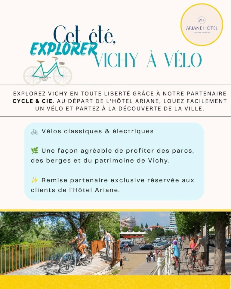 Instagram post from arianehotel_vichy. This post is in position 3.